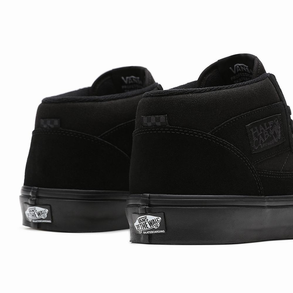 Tenis Skate Vans Half Cab Hombre Negras | BEK975481