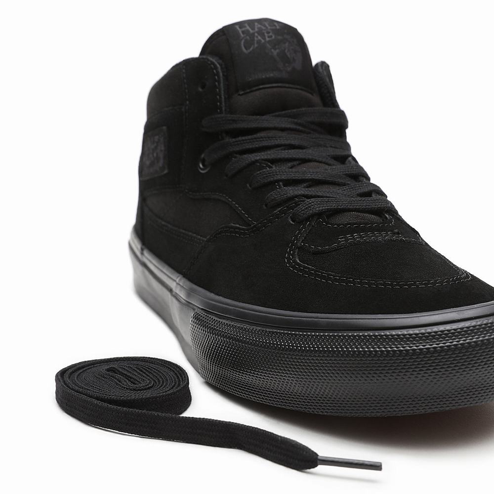 Tenis Skate Vans Half Cab Hombre Negras | BEK975481