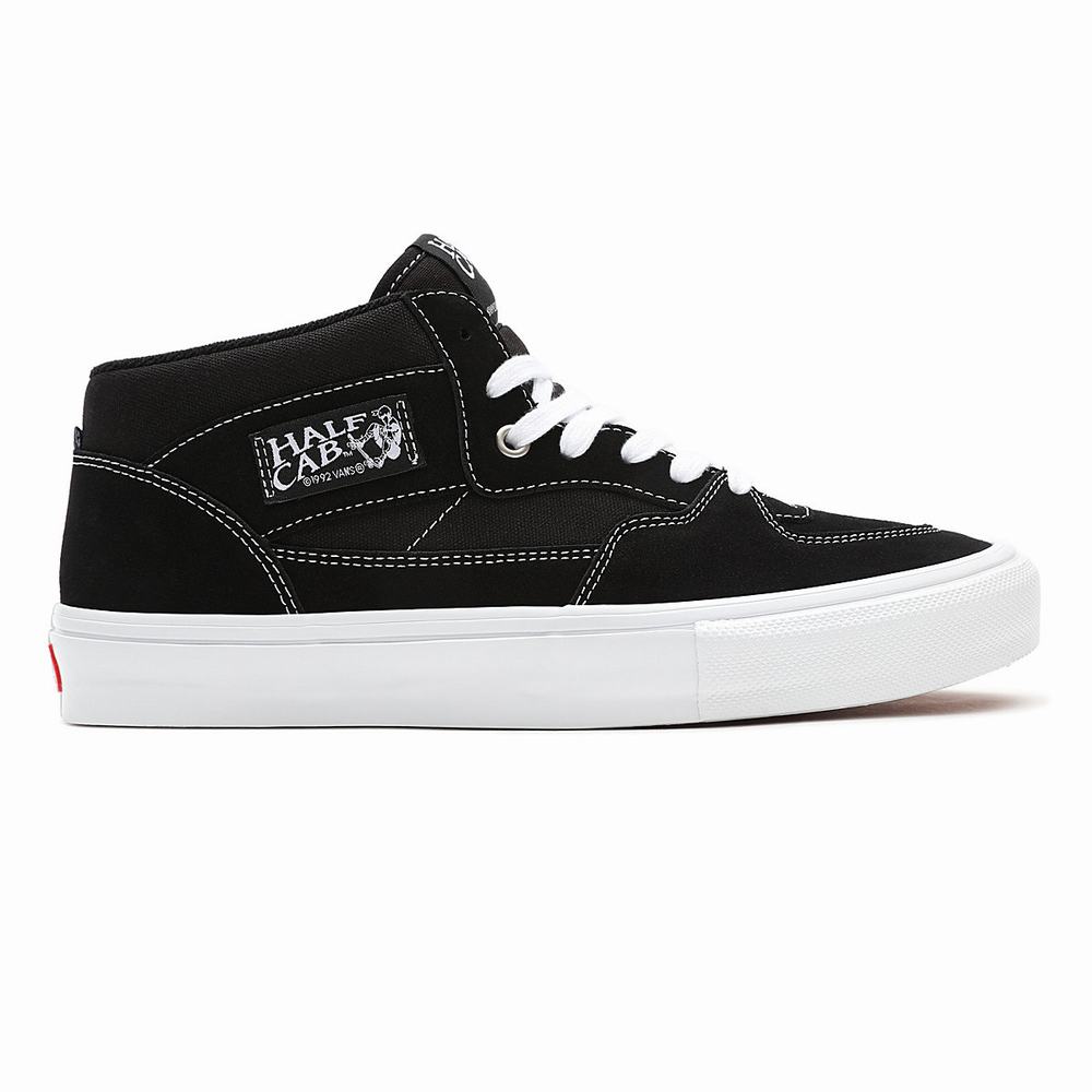 Tenis Skate Vans Half Cab Hombre Negras | CQS726041