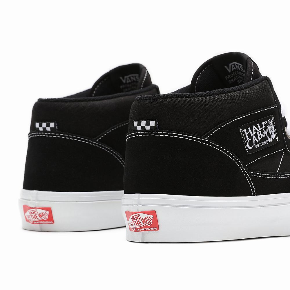 Tenis Skate Vans Half Cab Hombre Negras | CQS726041