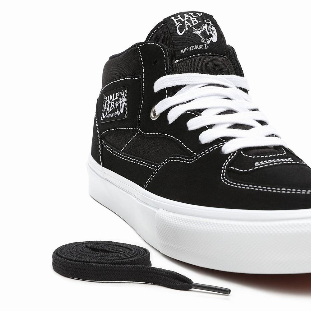 Tenis Skate Vans Half Cab Hombre Negras | CQS726041