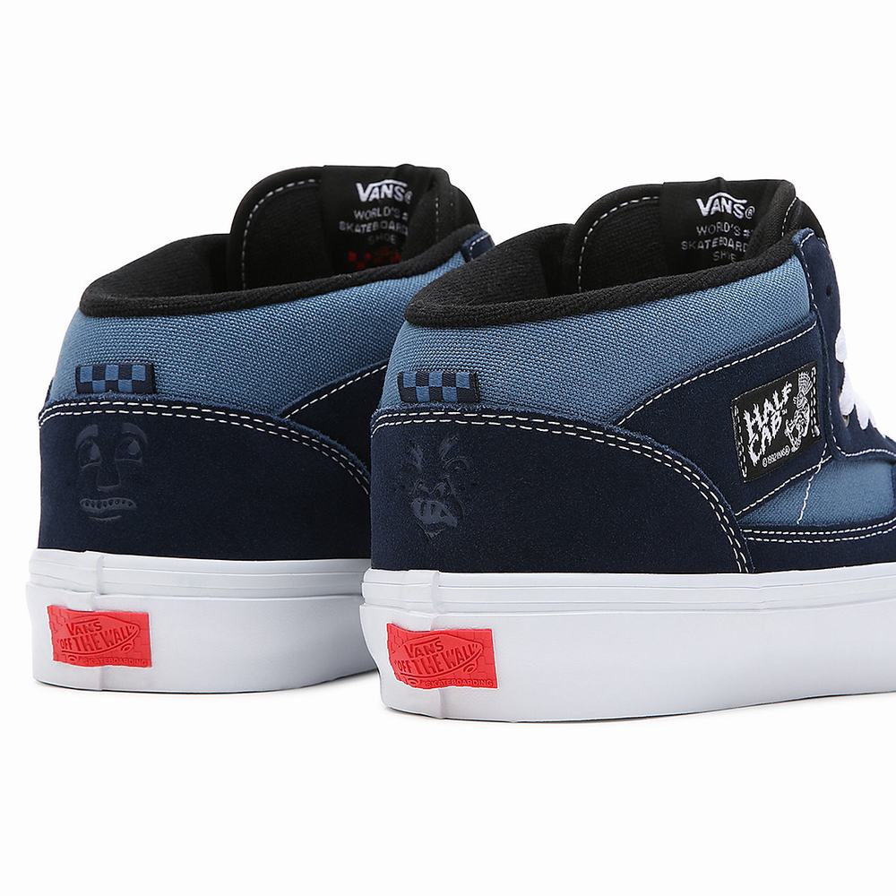 Tenis Skate Vans Mike Gigliotti Skate Half Cab 92 VCU Mujer Azul Marino | PFD384925