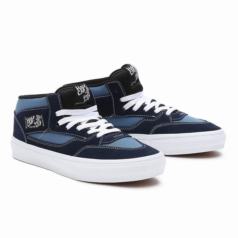 Tenis Skate Vans Mike Gigliotti Skate Half Cab 92 VCU Mujer Azul Marino | PFD384925