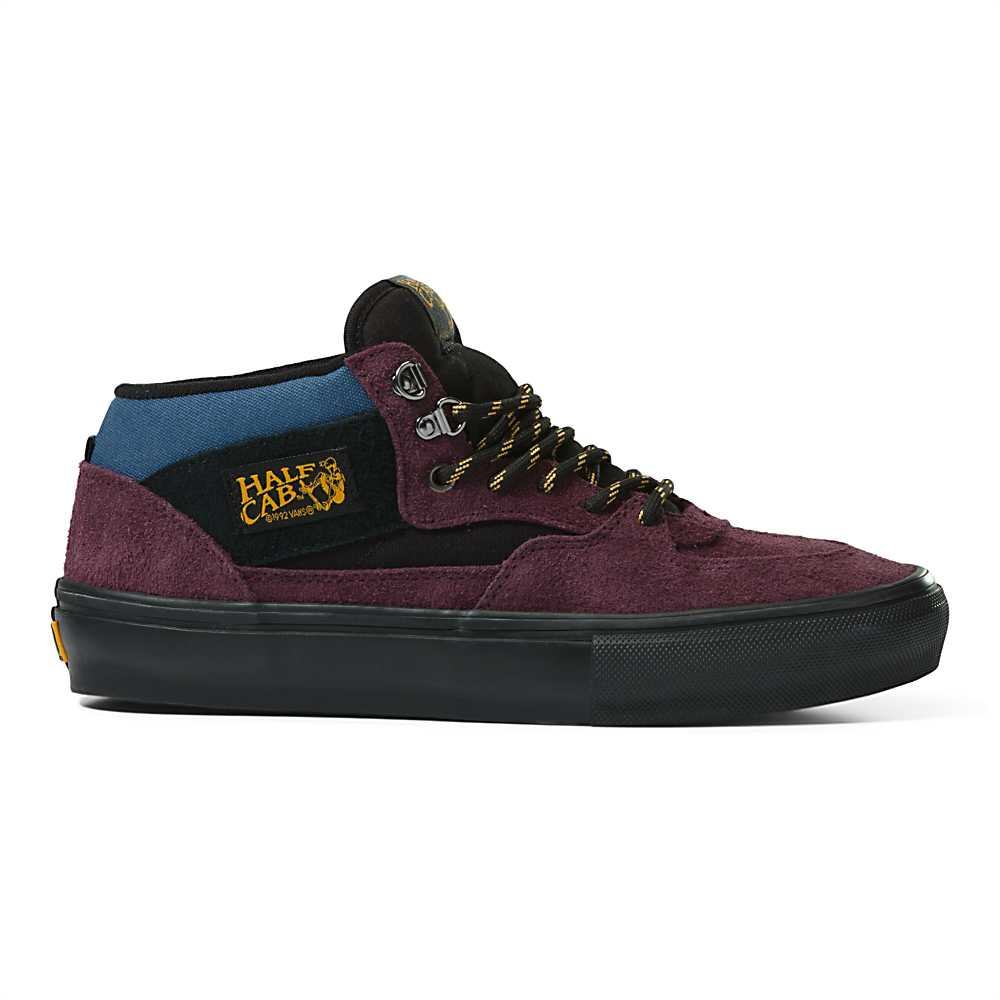 Tenis Skate Vans Outdoor Skate Half Cab Shoes Hombre Moradas/Negras | DKQ209354