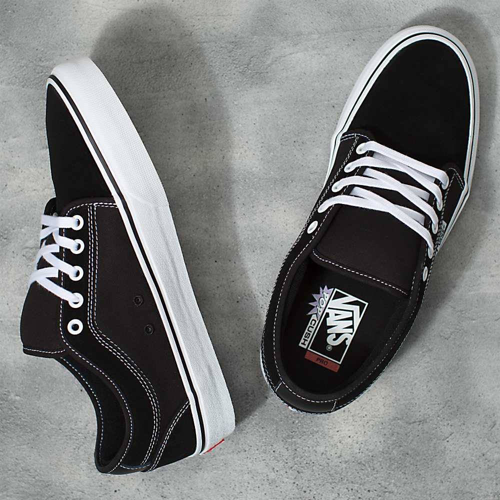 Tenis Skate Vans Skate Chukka Hombre Negras/Blancas | STL759306