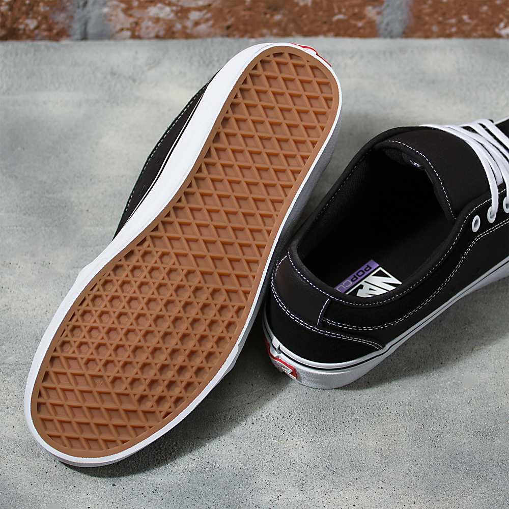 Tenis Skate Vans Skate Chukka Hombre Negras/Blancas | STL759306