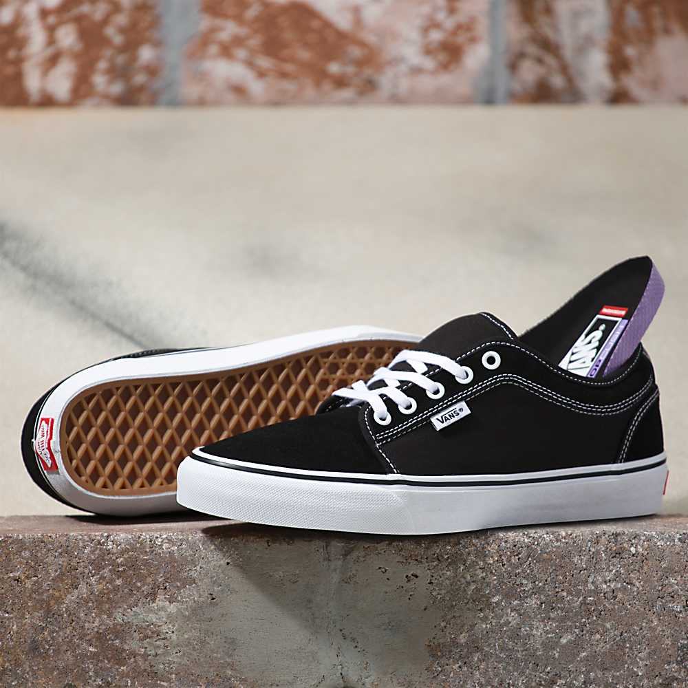 Tenis Skate Vans Skate Chukka Hombre Negras/Blancas | STL759306