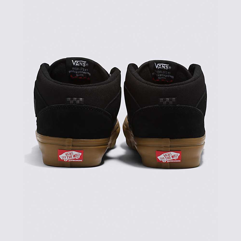 Tenis Skate Vans Skate Half Cab Mujer Negras | AIK865910