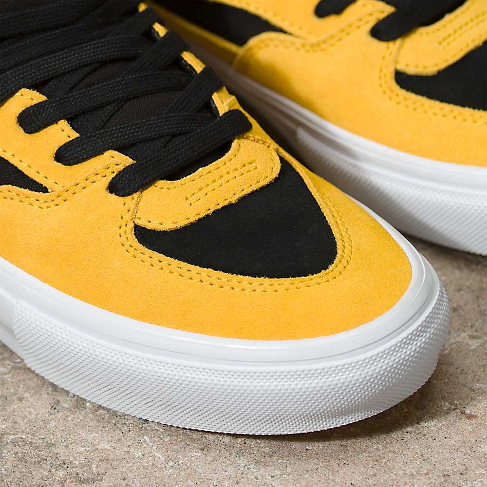 Tenis Skate Vans X Bruce Lee Skate Half Cab Mujer Negras/Amarillo | BWF217085