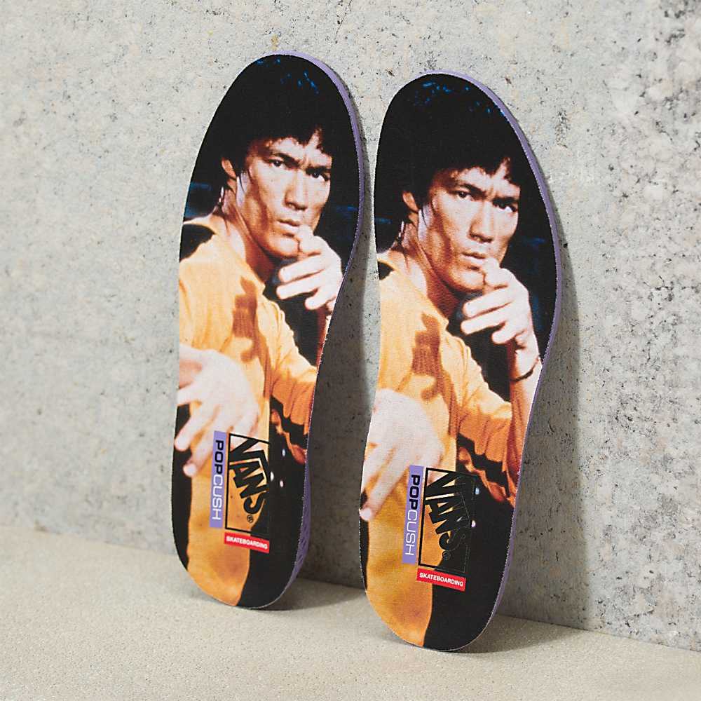 Tenis Skate Vans X Bruce Lee Skate Half Cab Mujer Negras/Amarillo | BWF217085