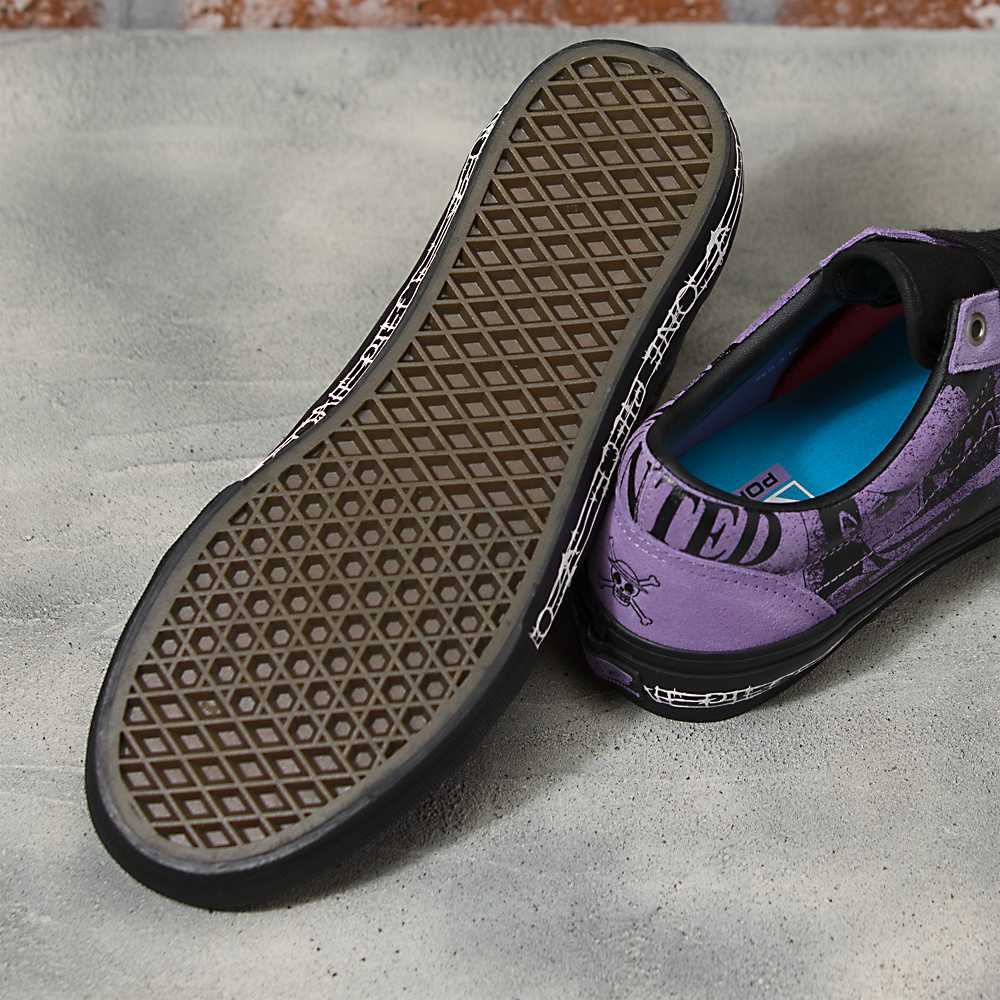 Tenis Skate Vans X One Piece Skate Old Skool Mujer Moradas | IFE825740