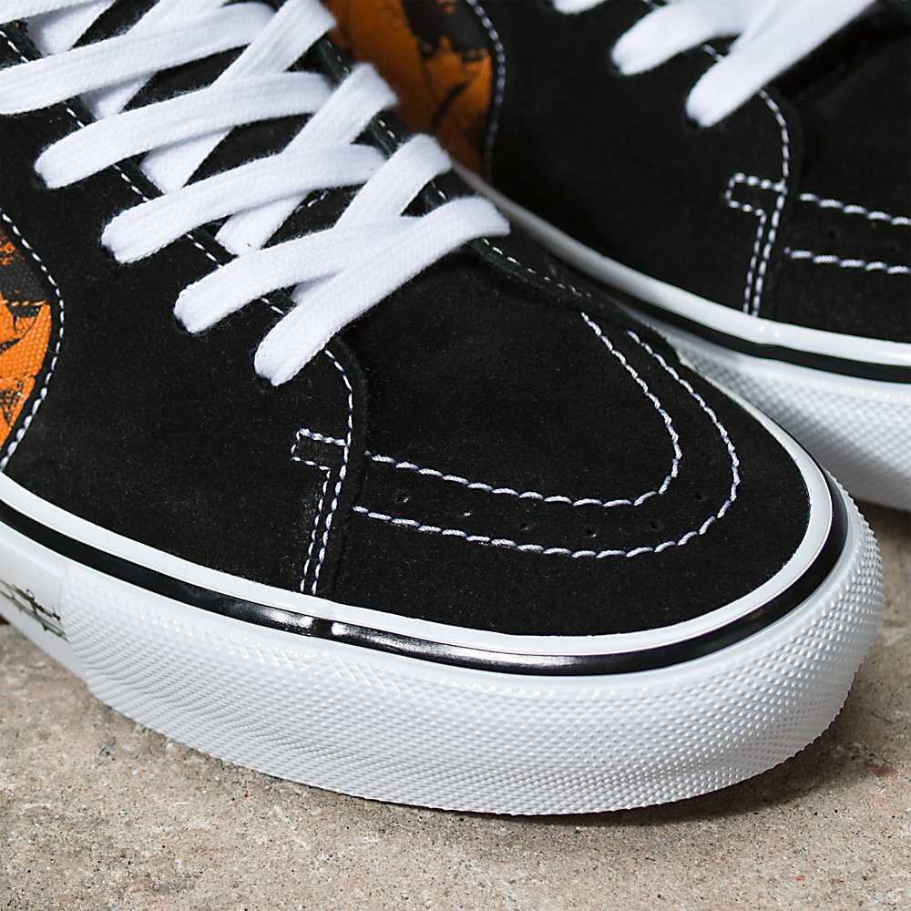 Tenis Skate Vans X One Piece Skate Old Skool Mujer Naranjas | UHN946125