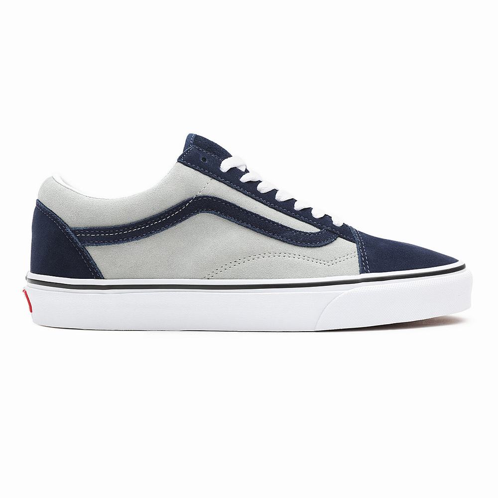 Tenis Vans 2-Tone Suede Old Skool Hombre Gris/Azul Marino | YLD418659