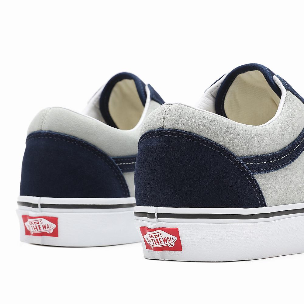 Tenis Vans 2-Tone Suede Old Skool Hombre Gris/Azul Marino | YLD418659