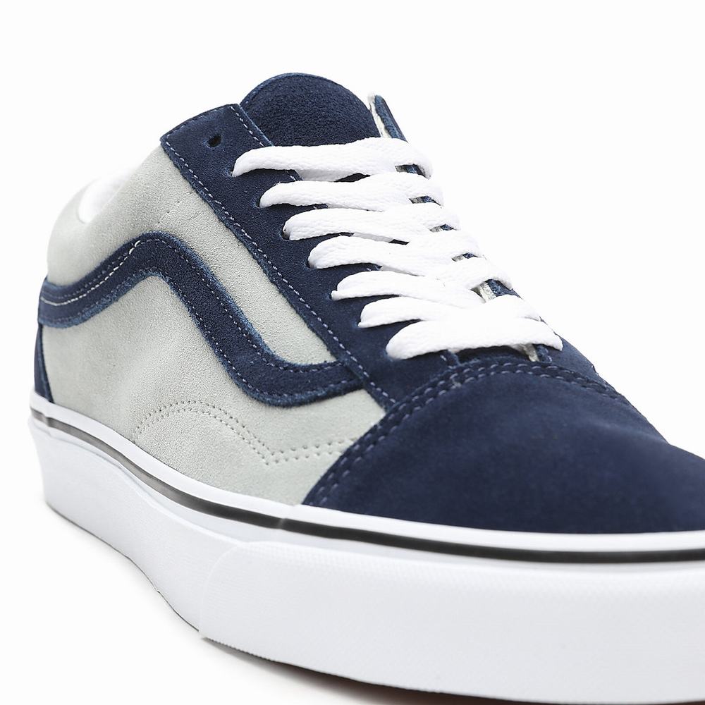 Tenis Vans 2-Tone Suede Old Skool Hombre Gris/Azul Marino | YLD418659