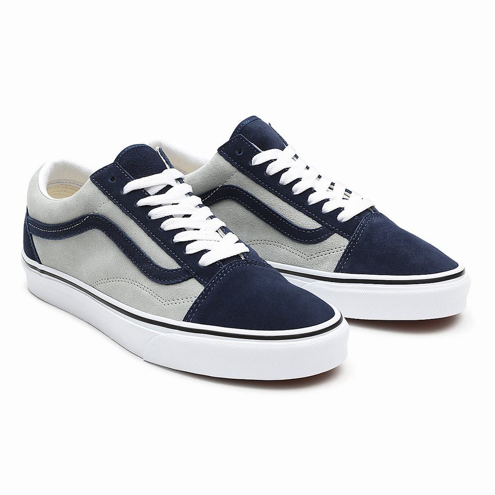 Tenis Vans 2-Tone Suede Old Skool Hombre Gris/Azul Marino | YLD418659