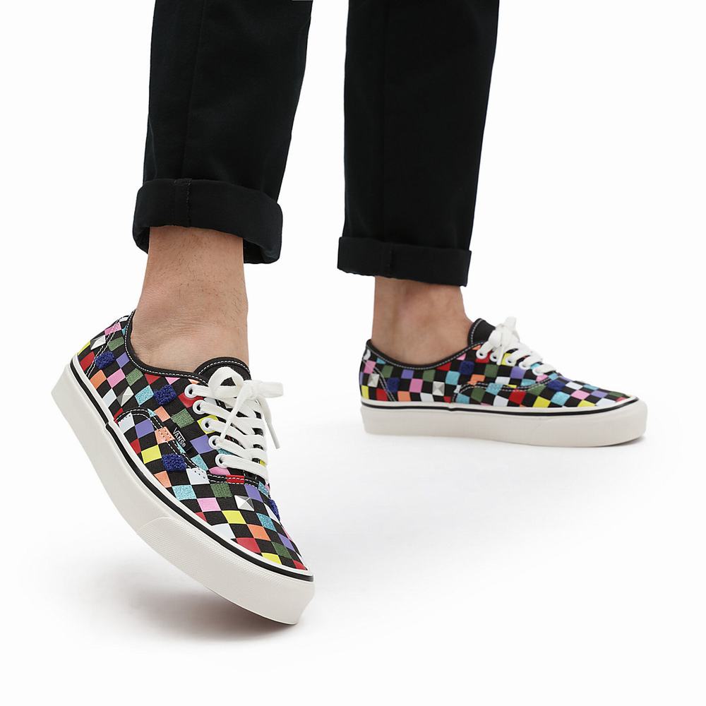 Tenis Vans Anaheim Factory Authentic 44 DX Mujer Negras/Multicolor | AEY458219