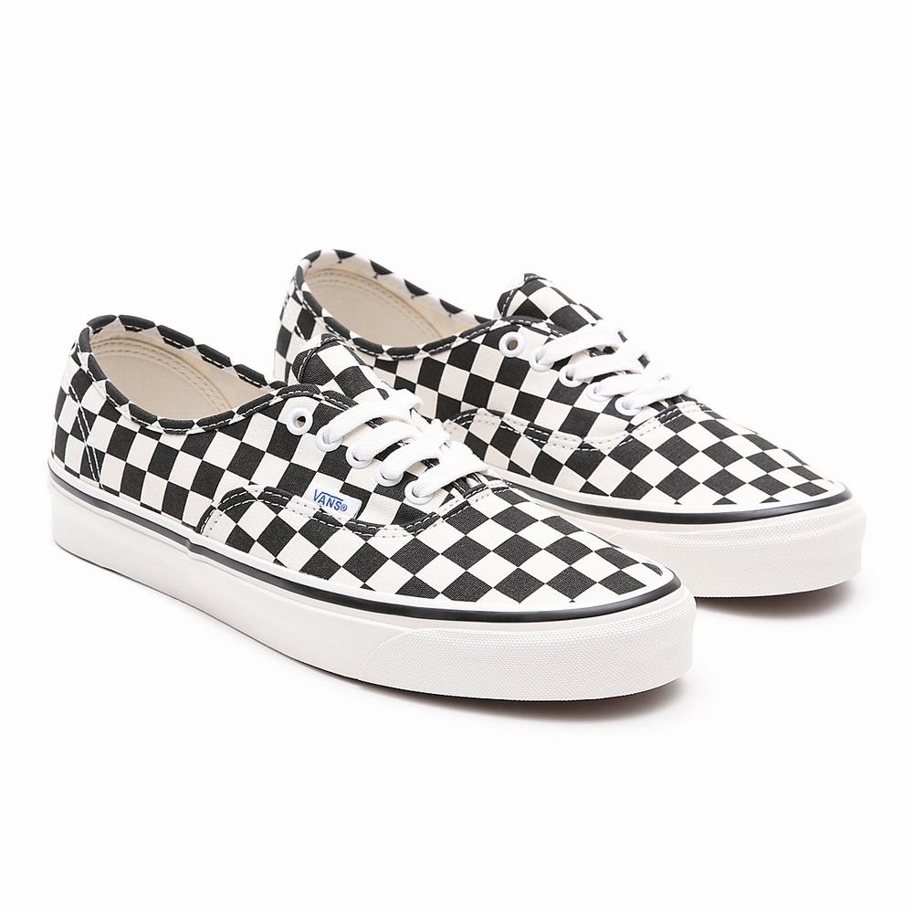 Tenis Vans Anaheim Factory Authentic 44 DX Mujer Negras/Blancas | ITK506418