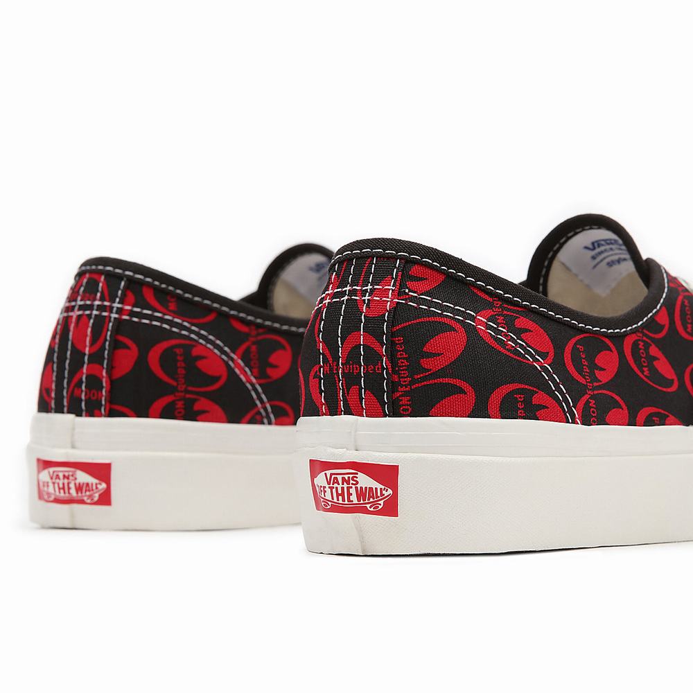 Tenis Vans Anaheim Factory Authentic 44 DX Mujer Negras/Rojas | OCN932716