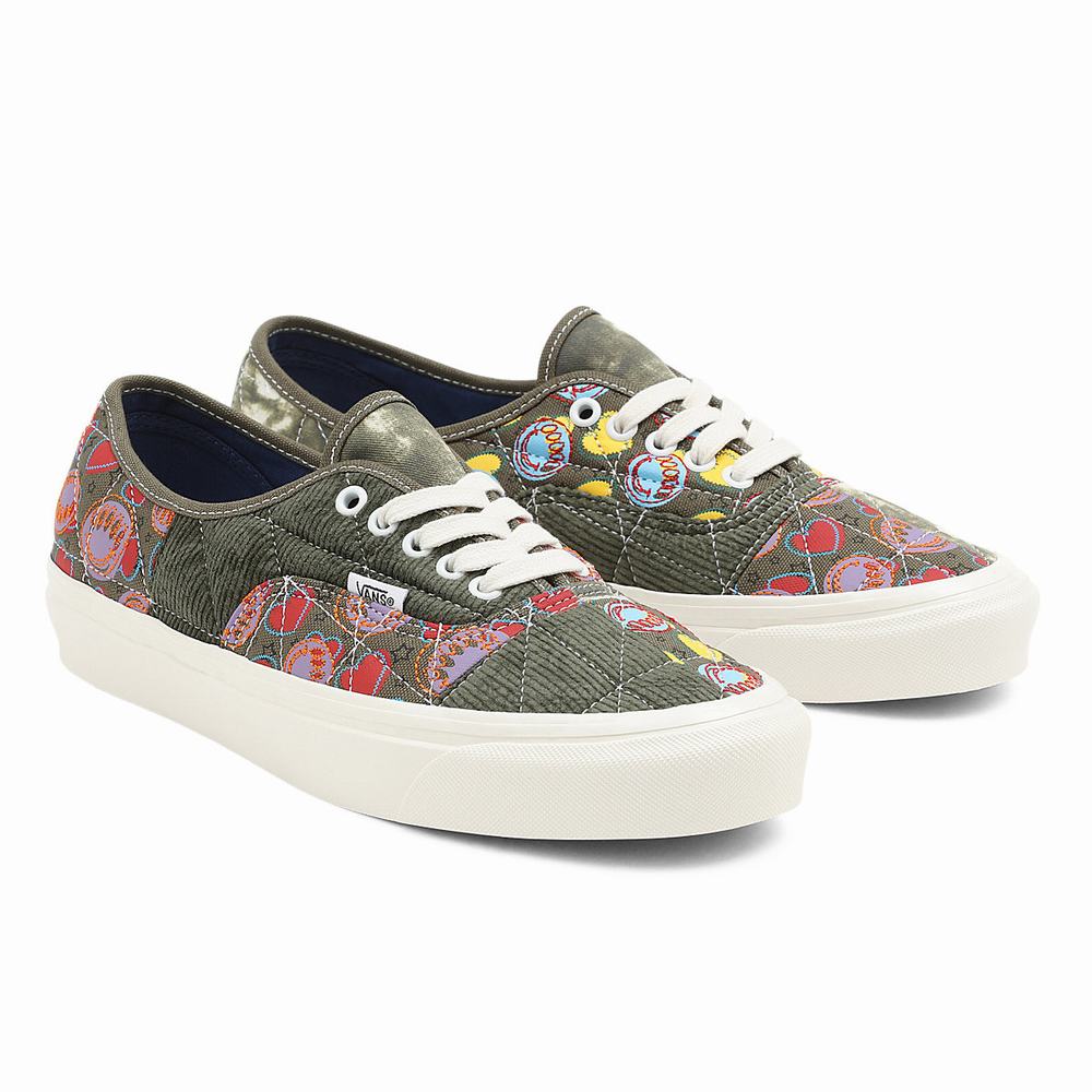 Tenis Vans Anaheim Factory Authentic 44 DX Hombre Verde/Multicolor | VDP462103