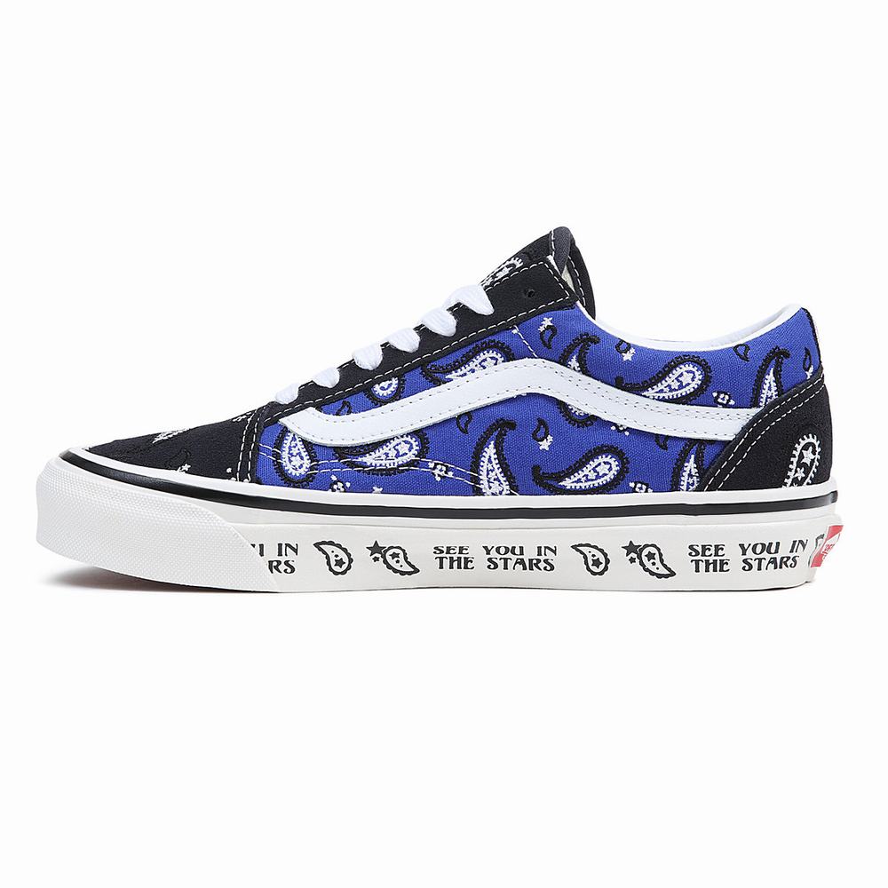 Tenis Vans Anaheim Factory Old Skool 36 DX Mujer Azules/Negras | EOJ463259