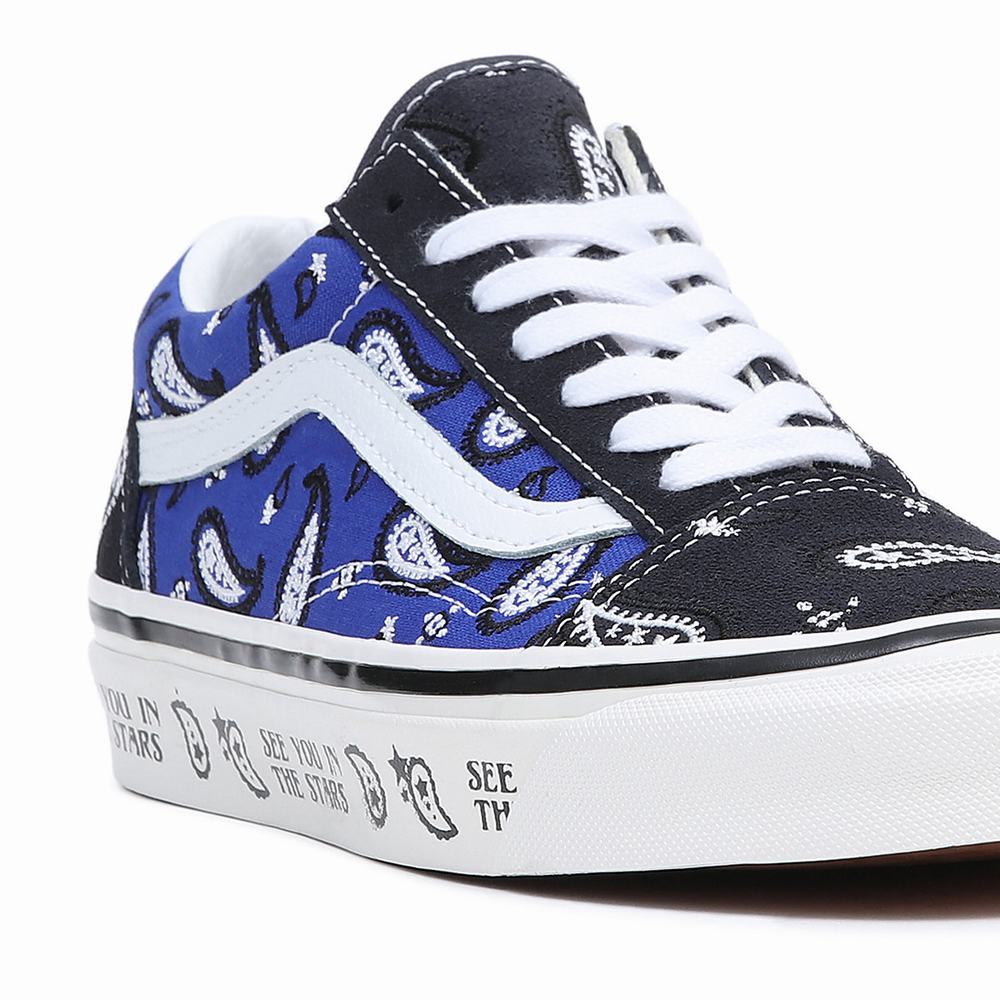 Tenis Vans Anaheim Factory Old Skool 36 DX Mujer Azules/Negras | EOJ463259