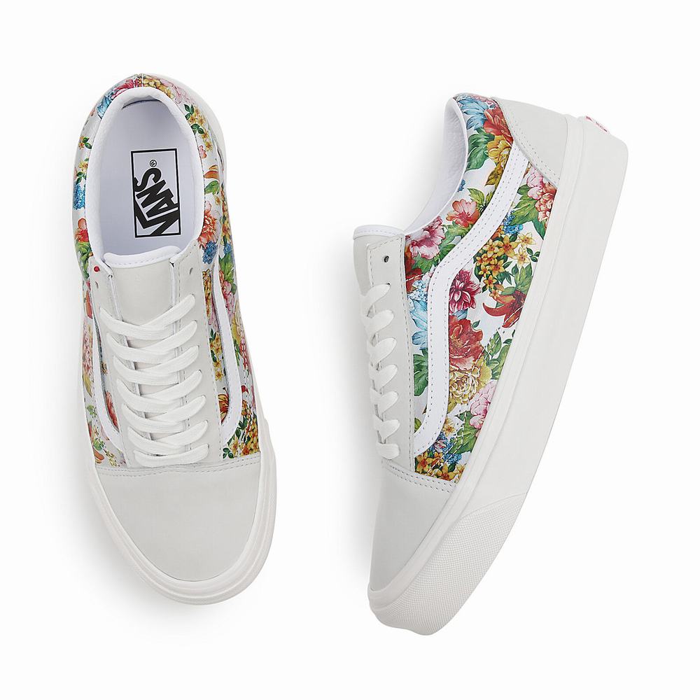 Tenis Vans Anaheim Factory Old Skool 36 DX Mujer Multicolor/Blancas | OCV574016