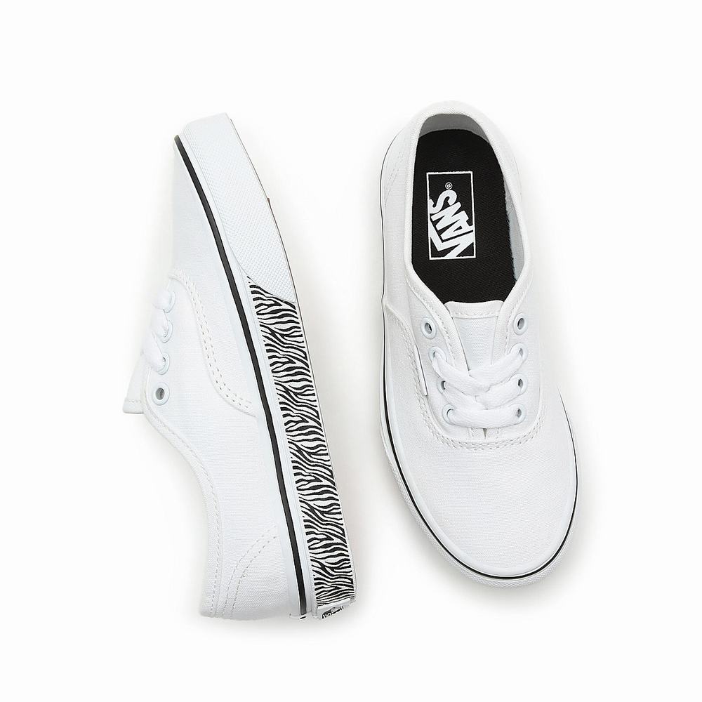 Tenis Vans Animal Sidewall Authentic (4-8 years) Niños Blancas | OPC280419