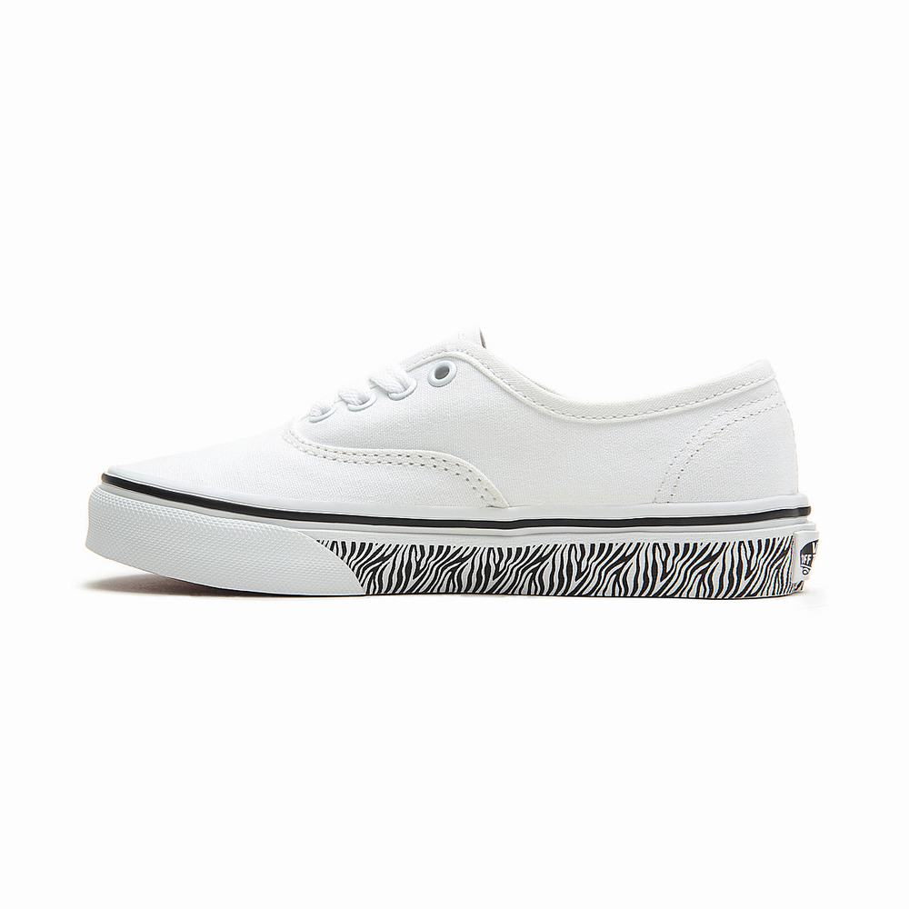 Tenis Vans Animal Sidewall Authentic (4-8 years) Niños Blancas | OPC280419