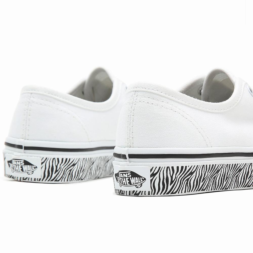 Tenis Vans Animal Sidewall Authentic (4-8 years) Niños Blancas | OPC280419