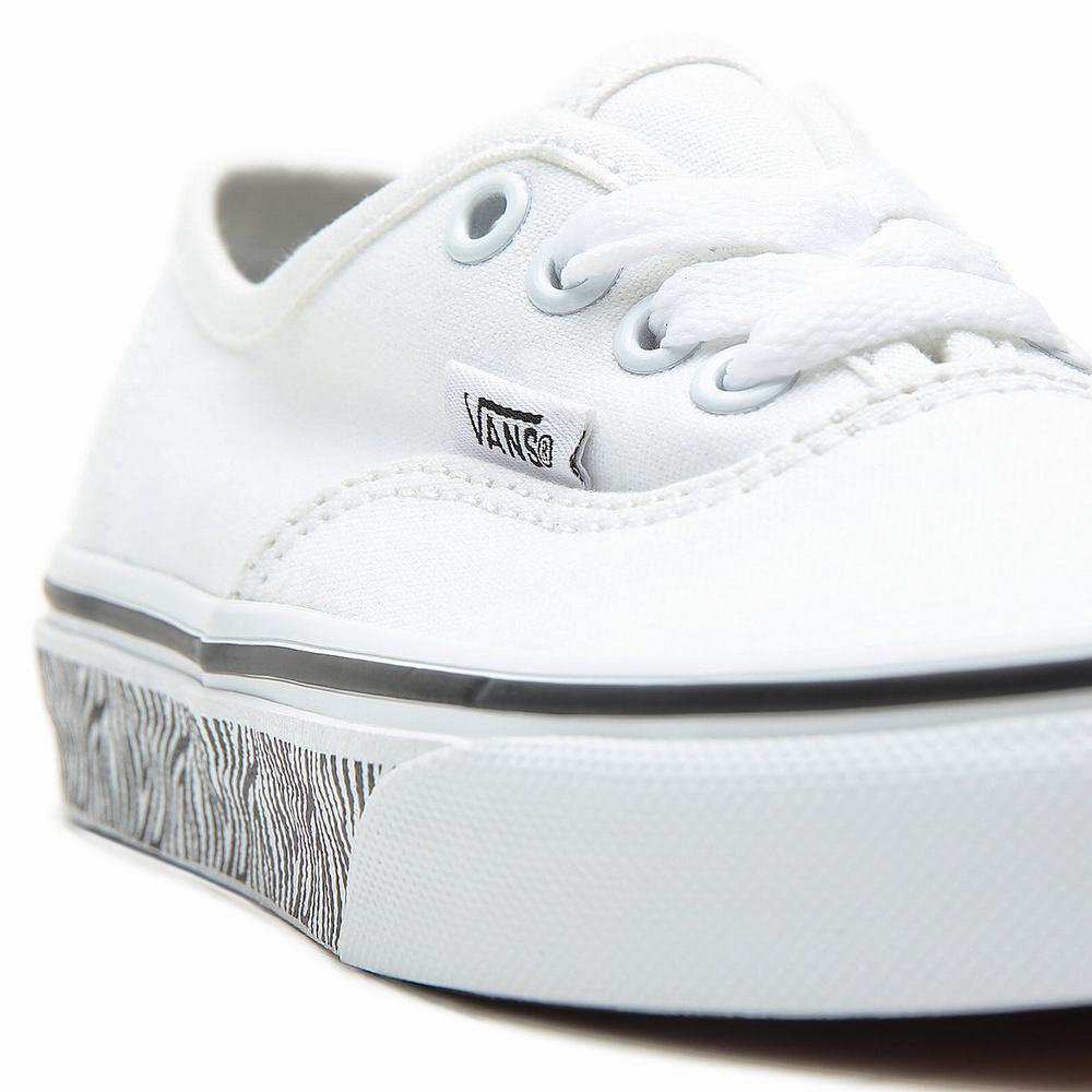 Tenis Vans Animal Sidewall Authentic (4-8 years) Niños Blancas | OPC280419