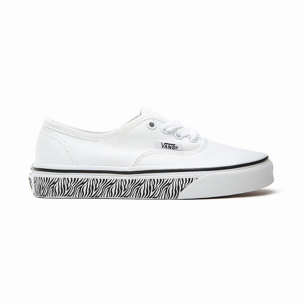 Tenis Vans Animal Sidewall Authentic (8-14 years) Niños Blancas | CAR012496