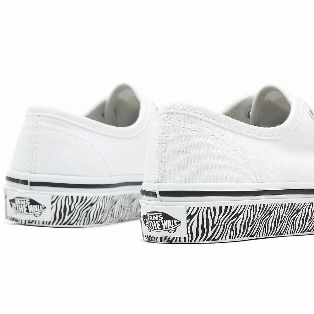 Tenis Vans Animal Sidewall Authentic (8-14 years) Niños Blancas | CAR012496