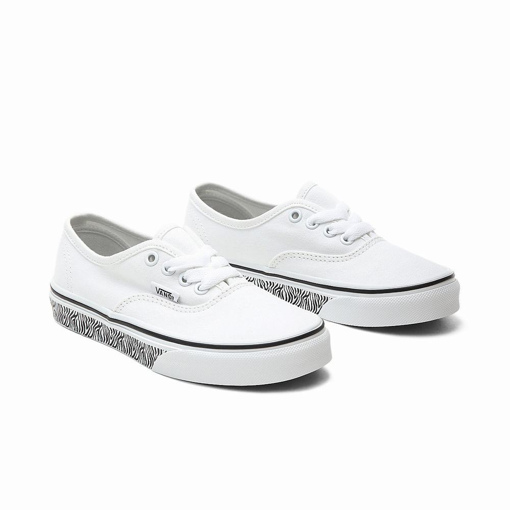 Tenis Vans Animal Sidewall Authentic (8-14 years) Niños Blancas | CAR012496