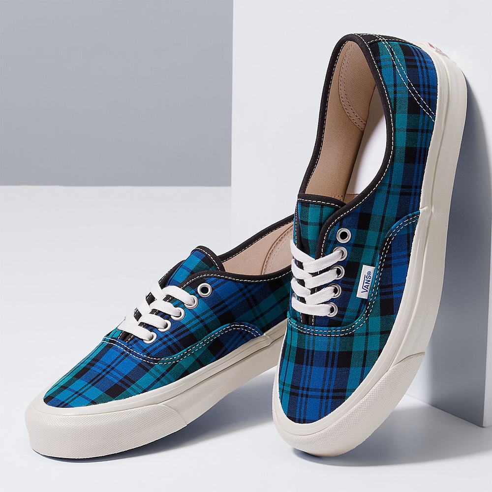 Tenis Vans Authentic 44 DX Hombre Azules/Verde | DOS742091