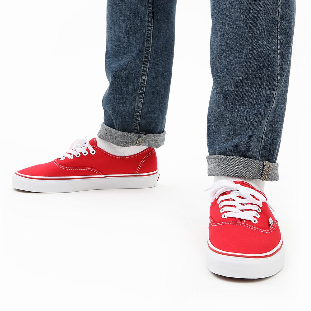 Tenis Vans Authentic Hombre Rojas | WZX869235