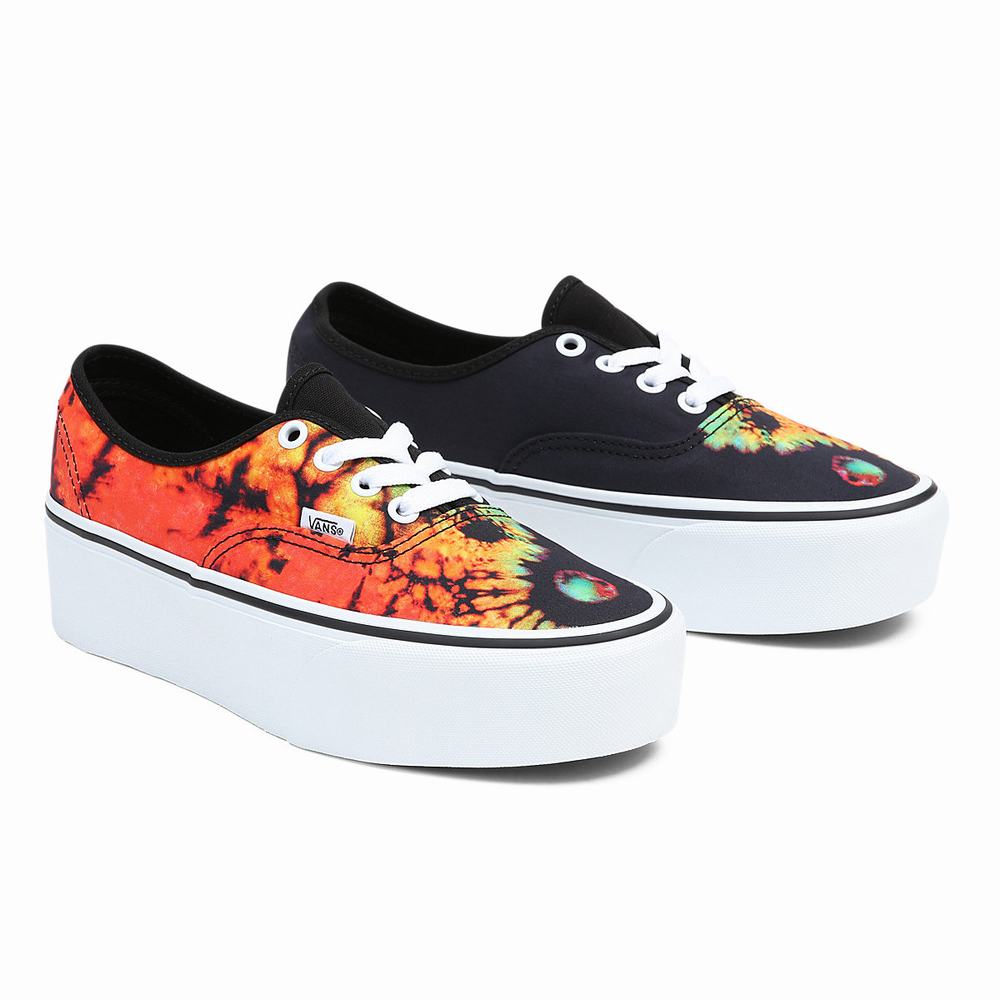 Tenis Vans Authentic Stackform Mujer Negras/Multicolor | AHJ746910