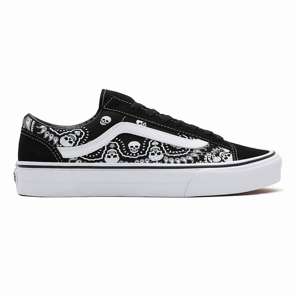 Tenis Vans Bandana Estilo 36 Hombre Negras | NOU671052