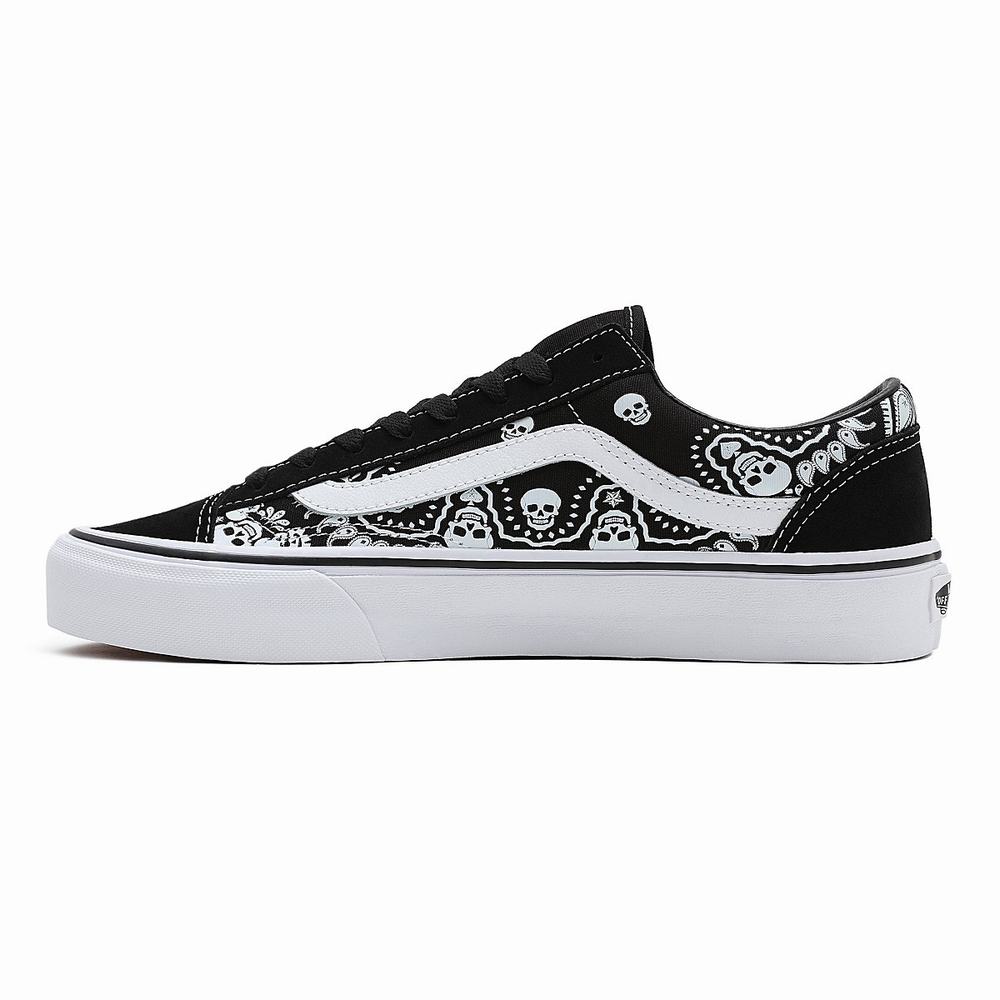 Tenis Vans Bandana Estilo 36 Hombre Negras | NOU671052