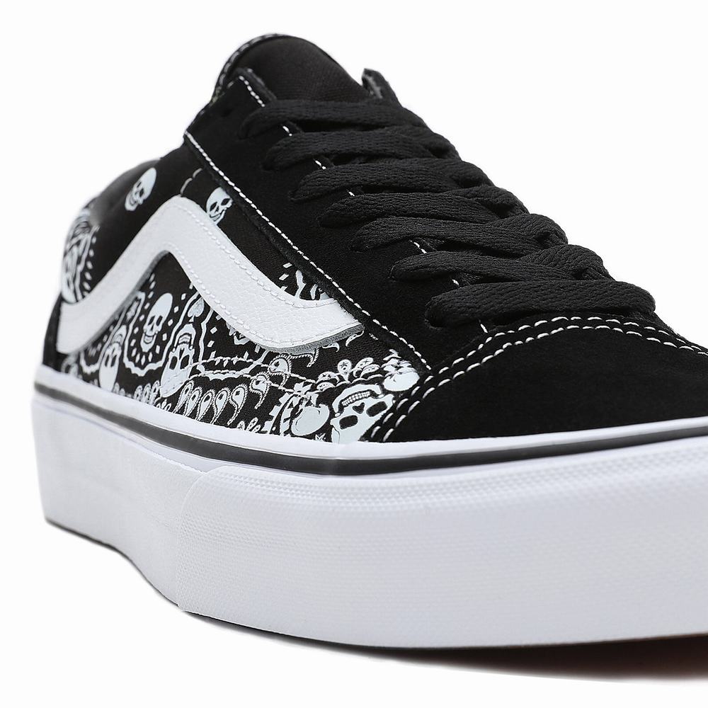 Tenis Vans Bandana Estilo 36 Mujer Negras | AFB267318