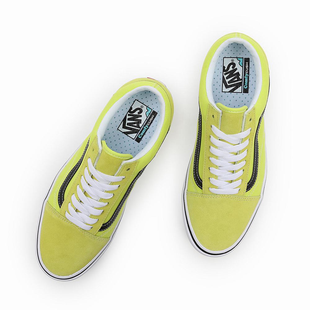 Tenis Vans Basics ComfyCush Old Skool Hombre Amarillo | MER694238