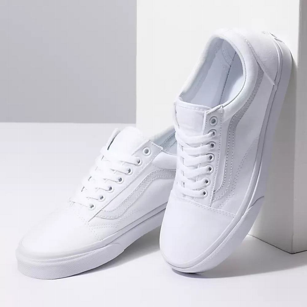 Tenis Vans Canvas Old Skool Mujer Blancas | IFZ761548