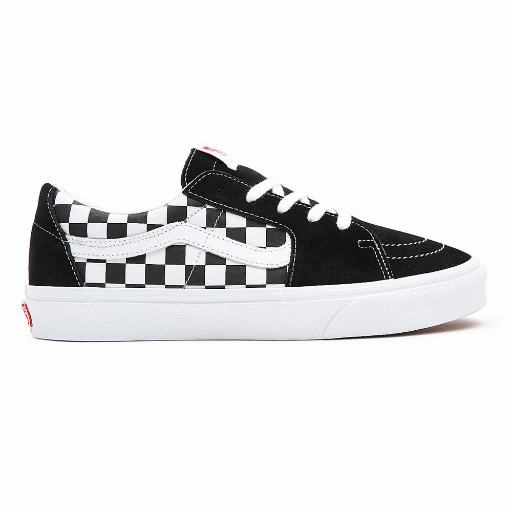 Tenis Vans Canvas/Suede SK8-Low Hombre Negras | SHV325601