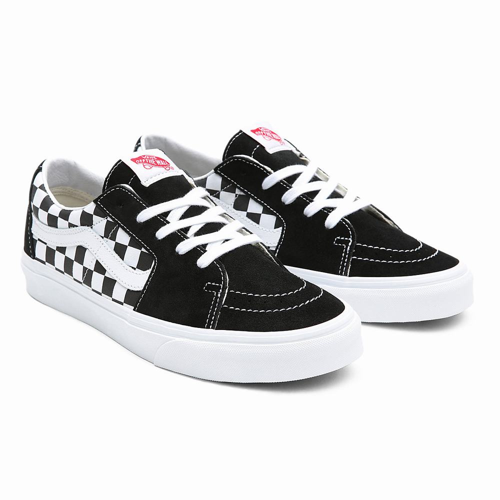 Tenis Vans Canvas/Suede SK8-Low Hombre Negras | SHV325601