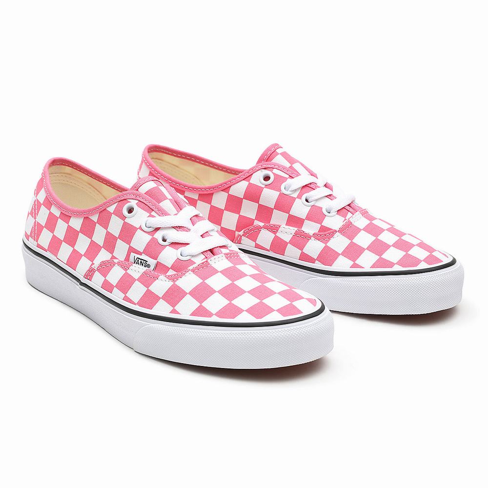 Tenis Vans Checkerboard Authentic Mujer Rosas | CHP406591