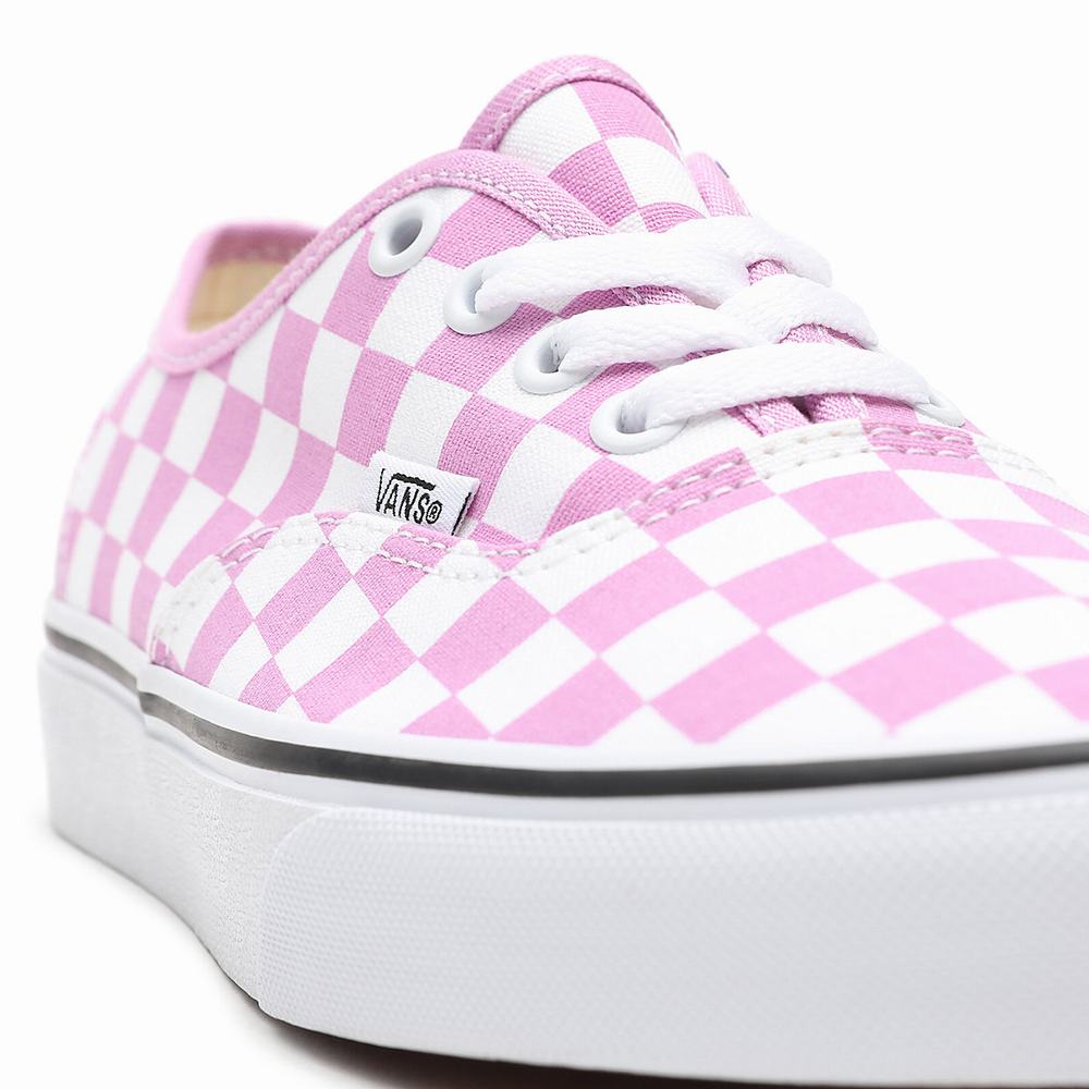 Tenis Vans Checkerboard Authentic Mujer Rosas | QZJ547936