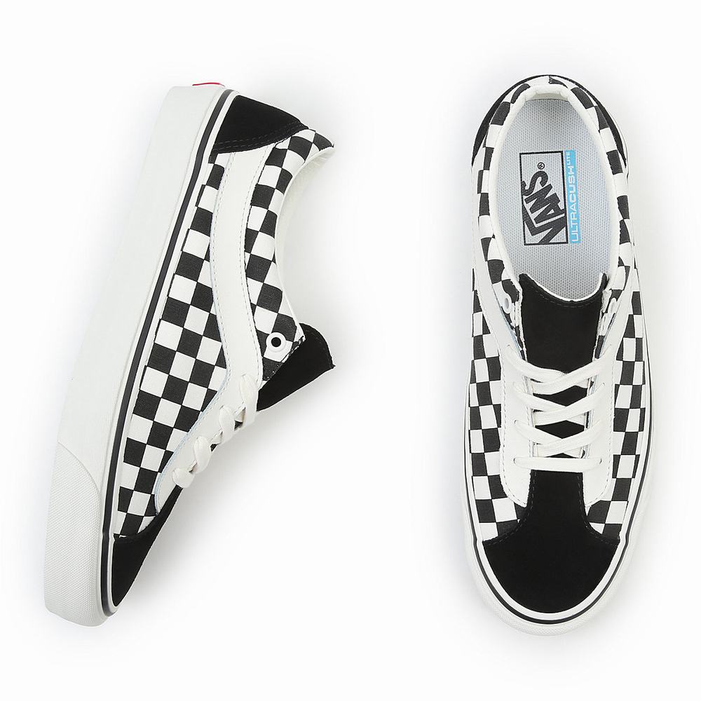 Tenis Vans Checkerboard Bold NI Hombre Negras | QMR165930