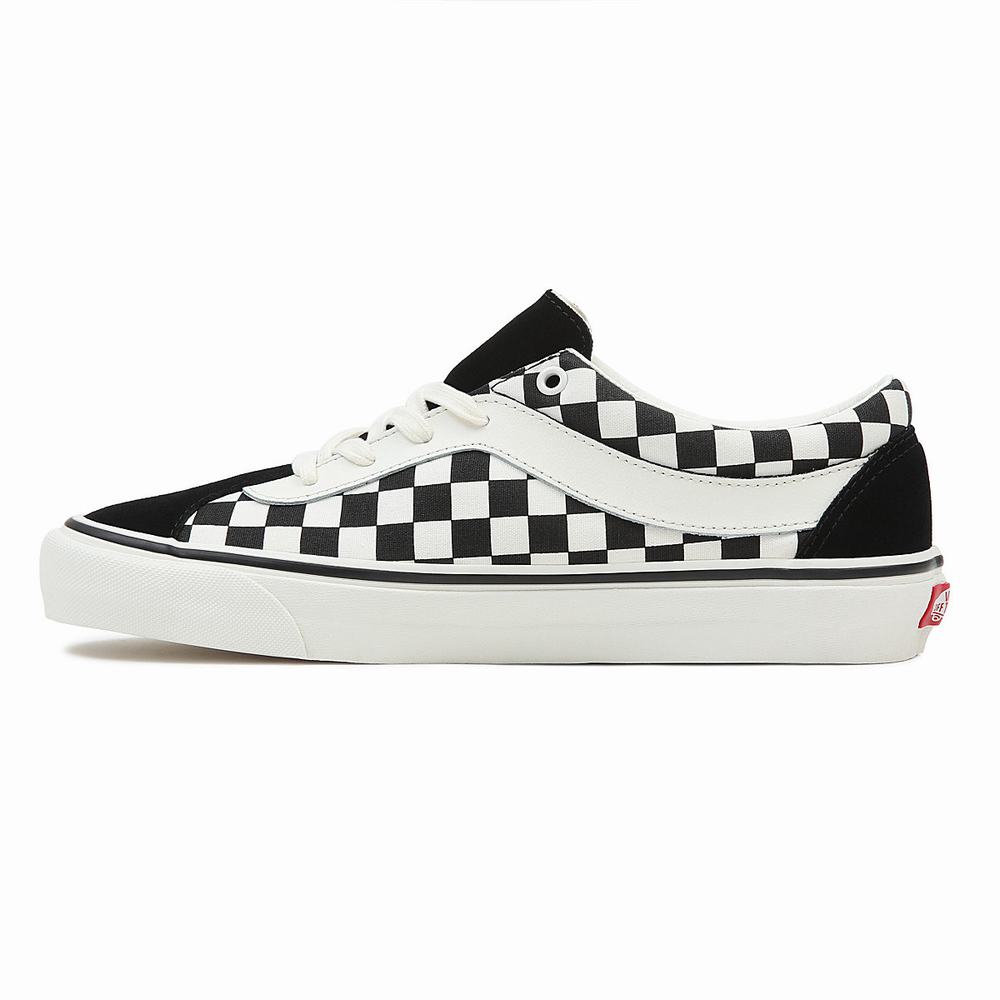 Tenis Vans Checkerboard Bold NI Hombre Negras | QMR165930