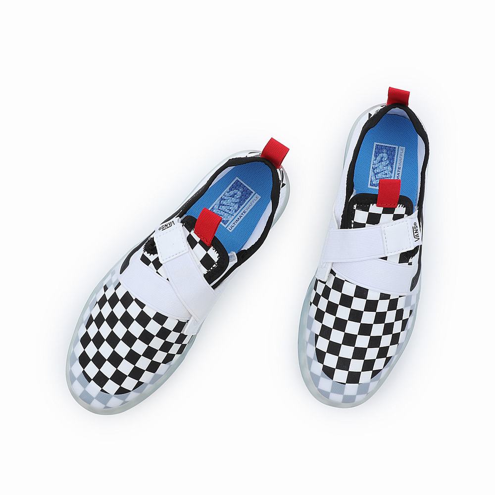 Tenis Vans Checkerboard Strker UltimateWaffle Velcro (8-14 years) Niños Negras | BUS374091