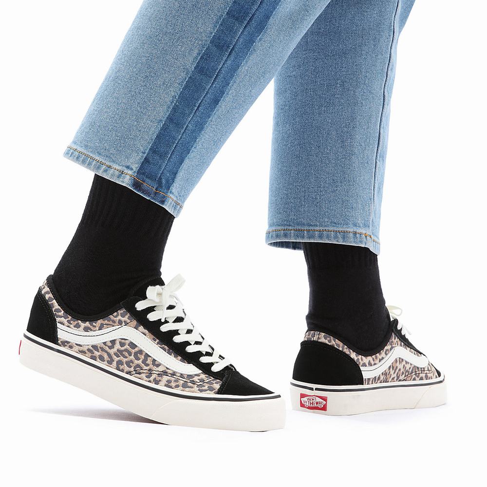 Tenis Vans Cheetah Estilo 36 Decon Sf Mujer Negras/Marrones | VUN568013